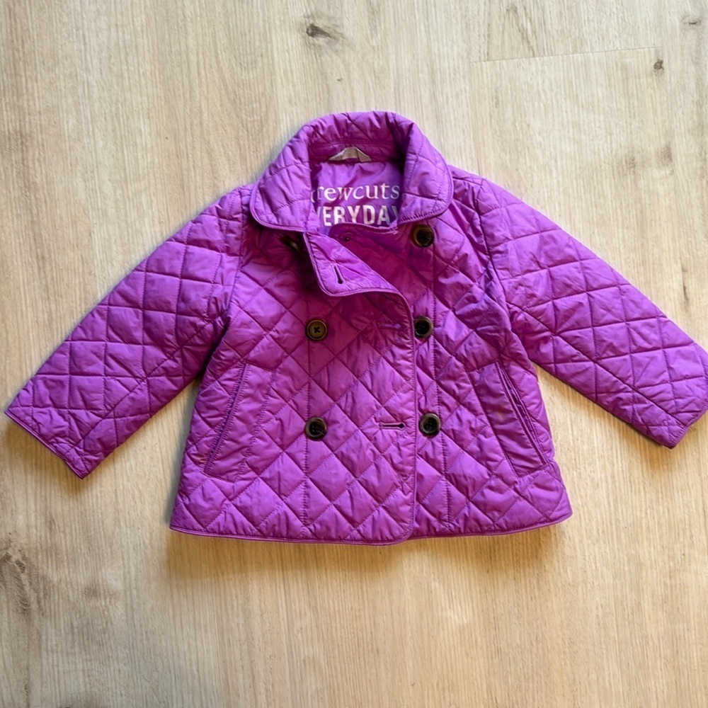 Crewcuts purple jacket size 2T